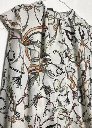 Zara блуза в принт