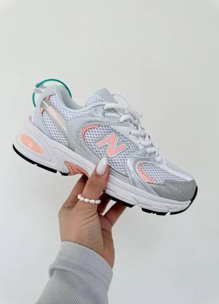 Кросівки кеди new balance 530 white silver pink  •матеріал-текстиль  •art n6981 •розміри : 36-413 фото