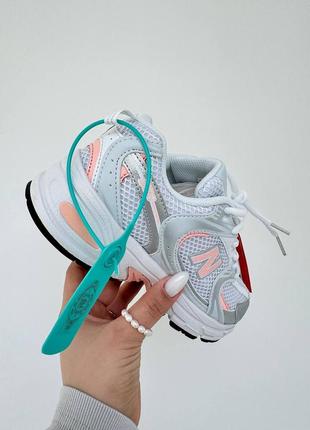 Кросівки кеди new balance 530 white silver pink  •матеріал-текстиль  •art n6981 •розміри : 36-414 фото