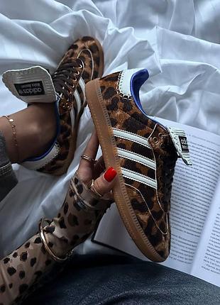 Женские кроссовки adidas samba х wales & bones люкс качество