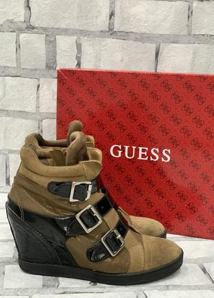 Жіночі черевики guess оригінал 37 розмір з натуральної замші1 фото