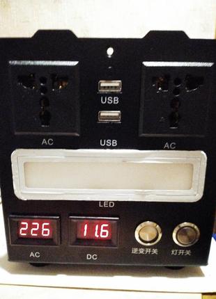 Портативна зарядна станція 500w корпус без батареї  18650  21700  32700  26650   12v  павербанк2 фото