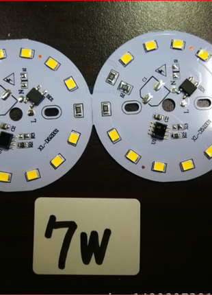 Led світлодіодний модуль плата на 220v лампа 7w 220в 7вт 35мм1 фото
