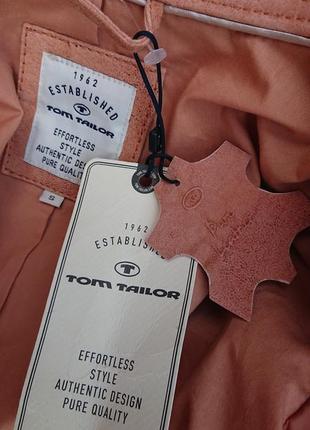 Брендова фірмова шкіряна куртка tom tailor,нова з бірками.1 фото