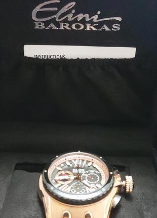 Brand new elini barokas genesis chronograph diver's men's watch7 фото