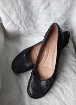 Кожаные туфли кожаные туфлы 37 38 размер на кольца черные черные винтажные мягкие удобные
