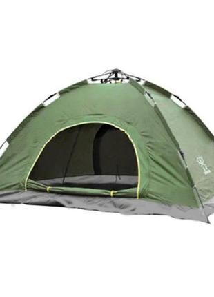 Двомісна палатка туристична автомат зелена skl11-239421