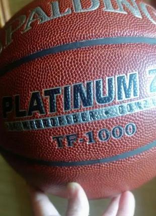 М'яч баскетбольний spalding team tf-1000 platinum zk оригінал!!!