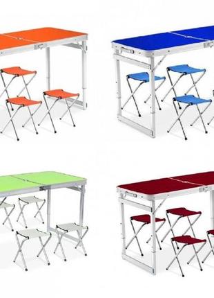 Столик раскладной для пикника  folding table алюминиевый усиленный2 фото