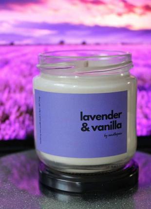 Соєва ароматична свічка "lavender & vanilla"