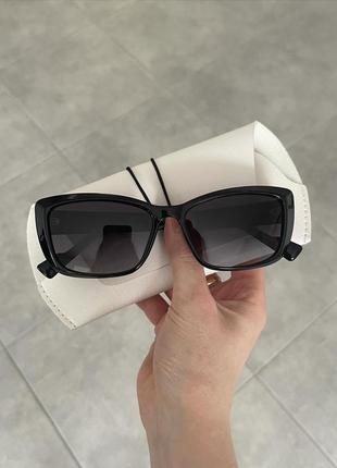Узкие лисички солнцезащитные солнечные темные очки от солнца, полароид поляризация поляризованные очки с поляризацией cat eye2 фото