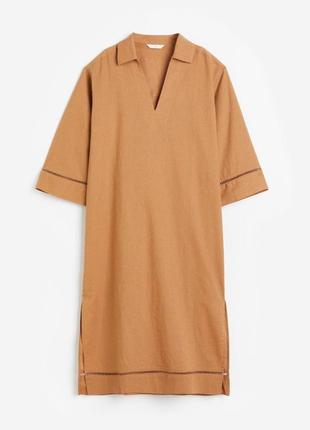 Платье кафтан из смесового льна h&m,p.s-m5 фото