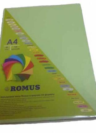Папір кольоровий romus a4 80 г/м2  світло-зелений r50638