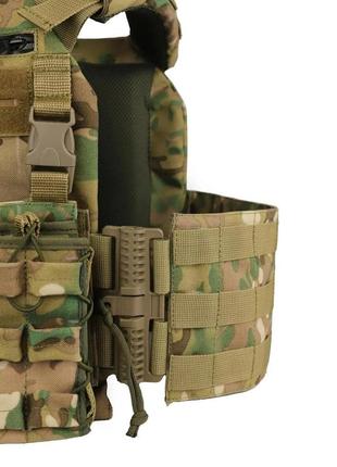 Плитоноска molle multicam з підсумками для магазинів мультикам6 фото