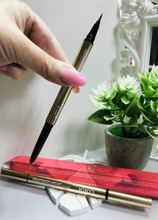 Карандаш для бровей и глаз 04 черный kiko milano