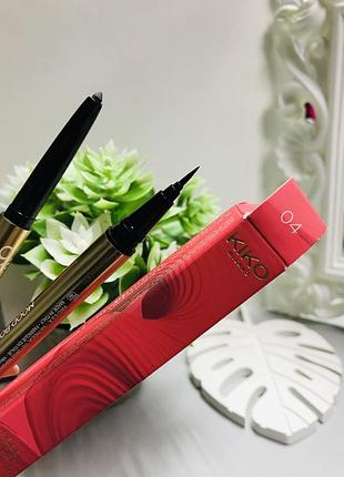 Карандаш для бровей и глаз 04 черный kiko milano