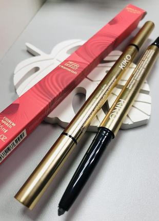 Карандаш для бровей и глаз 04 черный kiko milano