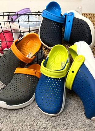 Детские кроксы crocs literide kids literide kids bright cobalt/citrus все размеры в наличии3 фото