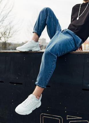 Синие джинсы бананы