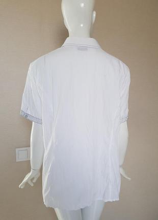 Гарна оригінальна блуза сорочка just white6 фото