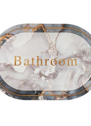 Вологопоглинаючий килимок мармур "bathroom" 38*58cm*3mm (d) sw-00001569