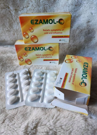 Еzamol-c ,езамол-с 5 в 1 від застуди, температури , болю , єгипет