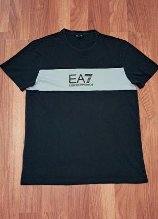 Мужская футболка emporio armani ea7 с большим лого