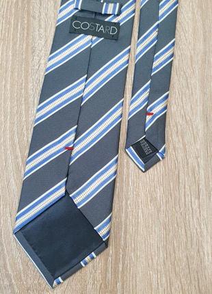 Costard - галстук брендовый мужской серый галстук мужественный шелковый4 фото