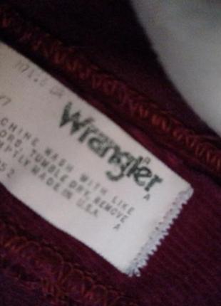Вельветовые брюки wrangler made in u.s.a