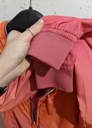 Куртка ветровка страдивариус розово-коралловая градиент7 фото
