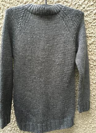 Тёплый  удлиненный свитер5 фото