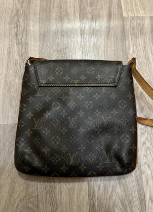 Louis vuitton lv сумка барсетка клатч бананка канва і шкіра8 фото