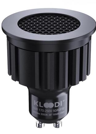 Светодиодная лампа gu10 5w cob 3000к 450lm honeycomb filter dim kloodi