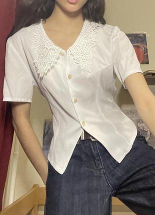 Блуза з коротким рукавом1 фото
