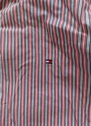 Брендовая мужская рубашка tommy hilfiger vintage fit, размер l, можно на m4 фото