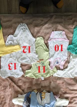 Великий пакет дитячого одягу новонародженому до 6 місяців8 фото