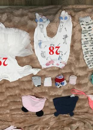 Великий пакет дитячого одягу новонародженому до 6 місяців9 фото