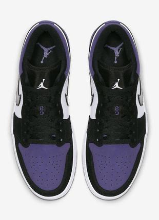 Air jordan 1 retro low court purple фіолетові