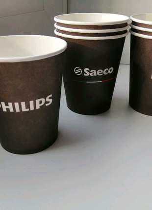 Паперові стаканчики для кави ☕ philips, saeco 200 мл