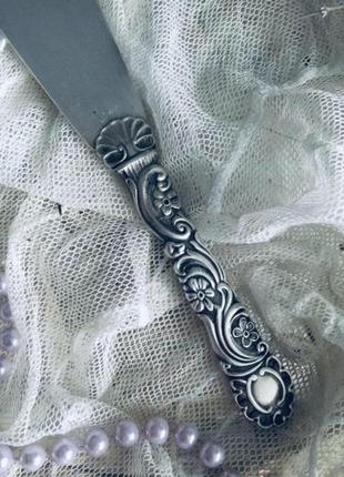 🔥 ніж 🔥 кондитерський для торта вінта старовинний швеція посріблення5 фото