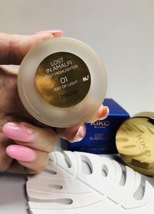 Хайлайтер для обличчя і тіла kiko milano lost in amalfi jelly highlighter2 фото