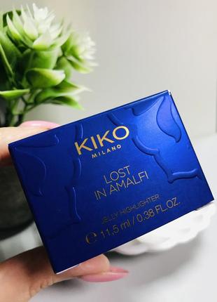 Хайлайтер для обличчя і тіла kiko milano lost in amalfi jelly highlighter5 фото