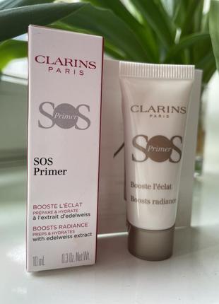 Праймер для макіяжу clarins sos primer мініатюри по 10ml тон 00 univeral3 фото