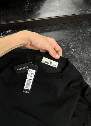Топовый свитшот stone island black 7