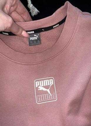 Вкорочений оверсайз світшот, кофта puma8 фото