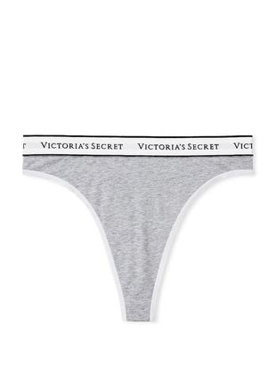 Высокие хлопковые трусики стринги victoria’s secret original5 фото