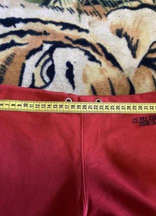Спортивні штани червоні розкльошені u.s. polo6 фото