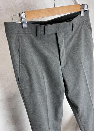 John lewis мужские зауженные классические брюки размер 30 s костюмные базовые слаксы штаны slim fit4 фото