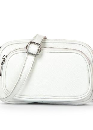 Клатч женский сумочка маленькая кожаная alex rai 99112 white