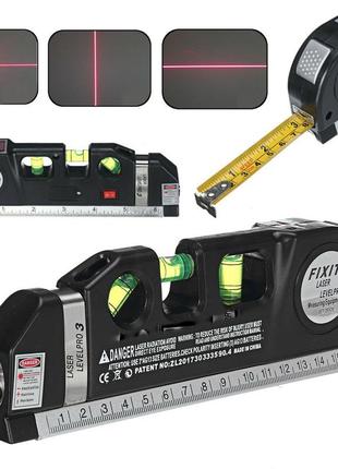 Лазерный уровень c рулеткой и линейкой level meter